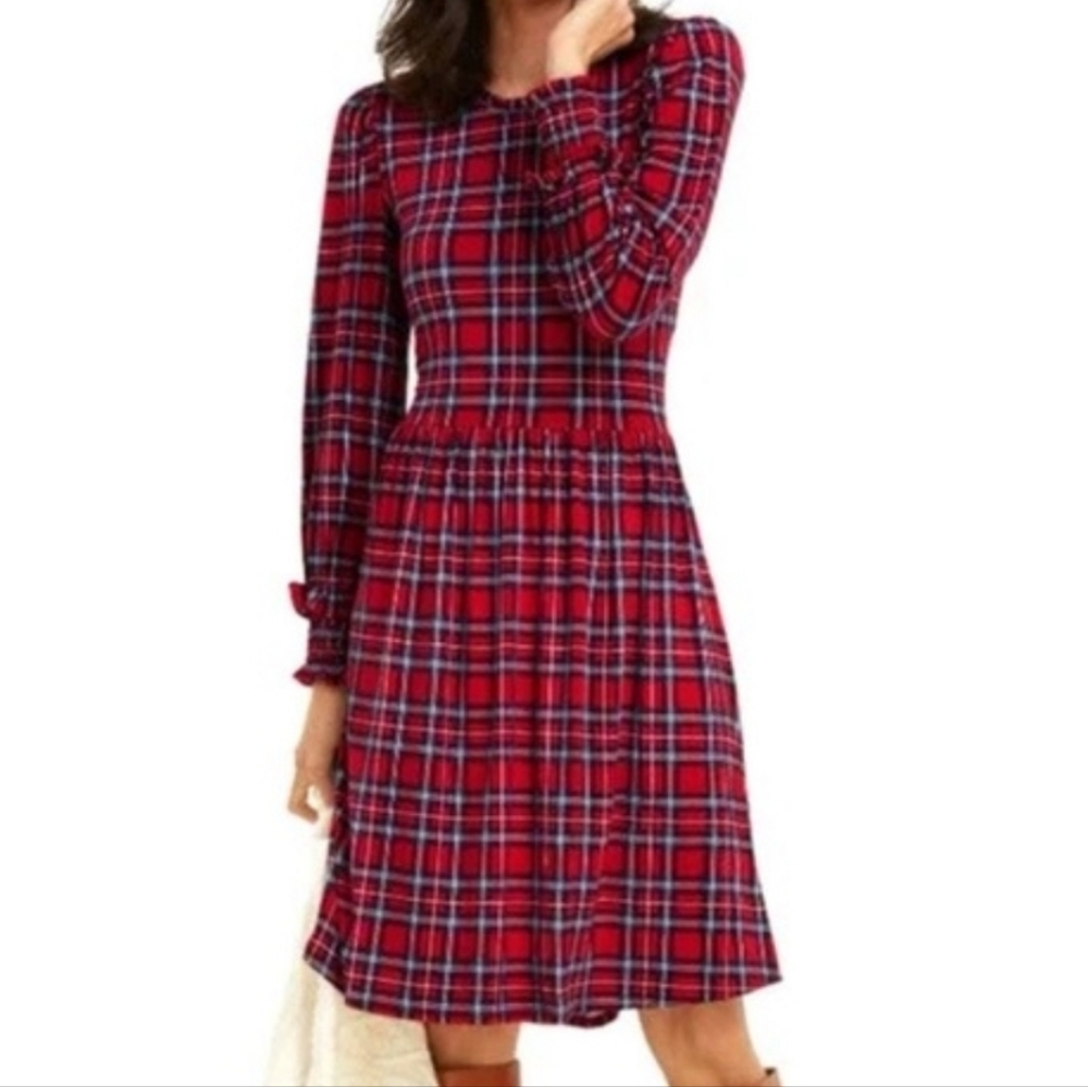 Draper James Plaid Dress Red Size XS